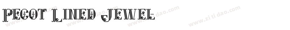 Pecot Lined Jewel字体转换